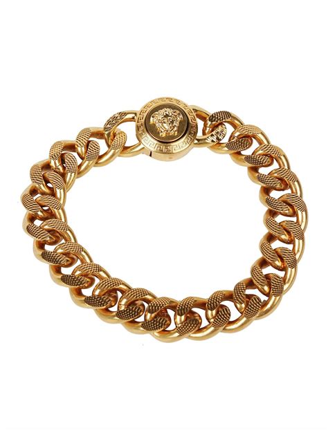 Versace medusa chain bracelet